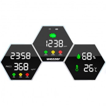 Монитор качества воздуха LEVENHUK WEZZER AIR PRO DM50 Монитор качества воздуха LEVENHUK WEZZER AIR PRO DM50